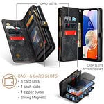 Solidenz Urban Wallet Samsung A14 hoesje - Zwart - 7
