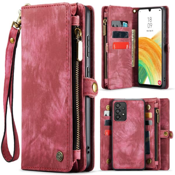 Solidenz Urban Wallet Samsung A53 hoesje - Rood