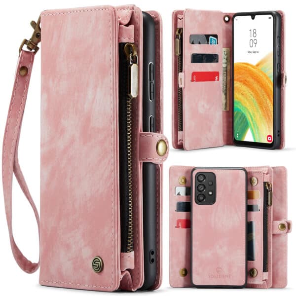 Solidenz Urban Wallet Samsung A52s / A52 hoesje - Roze