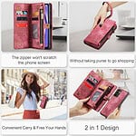 Solidenz Urban Wallet Samsung S23 FE hoesje - Rood - 8