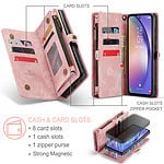 Solidenz Urban Wallet Samsung S23 FE hoesje - Roze - 7
