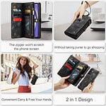 Solidenz Urban Wallet Samsung A54 hoesje - Zwart - 7
