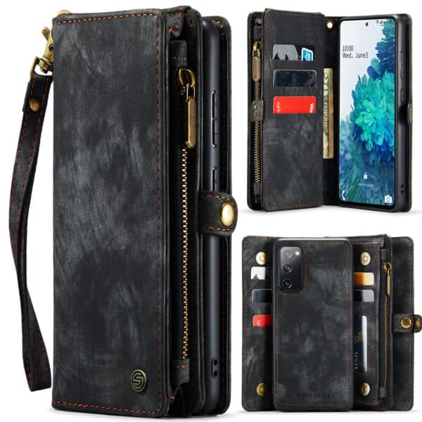 Solidenz Urban Wallet Samsung S20 FE hoesje - Zwart