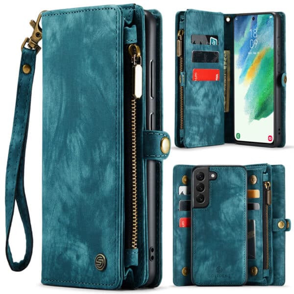 Solidenz Urban Wallet Samsung S21 hoesje - Blauw