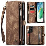 Solidenz Urban Wallet Samsung S21 hoesje - Bruin Main Image