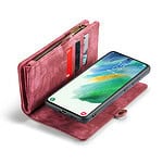 Solidenz Urban Wallet Samsung S21 hoesje - Rood - 5