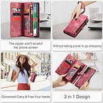 Solidenz Urban Wallet Samsung S21 hoesje - Rood - 8