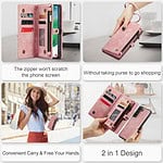 Solidenz Urban Wallet Samsung S21 hoesje - Roze - 8