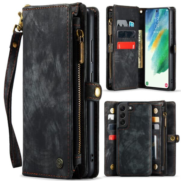Solidenz Urban Wallet Samsung S21 hoesje - Zwart