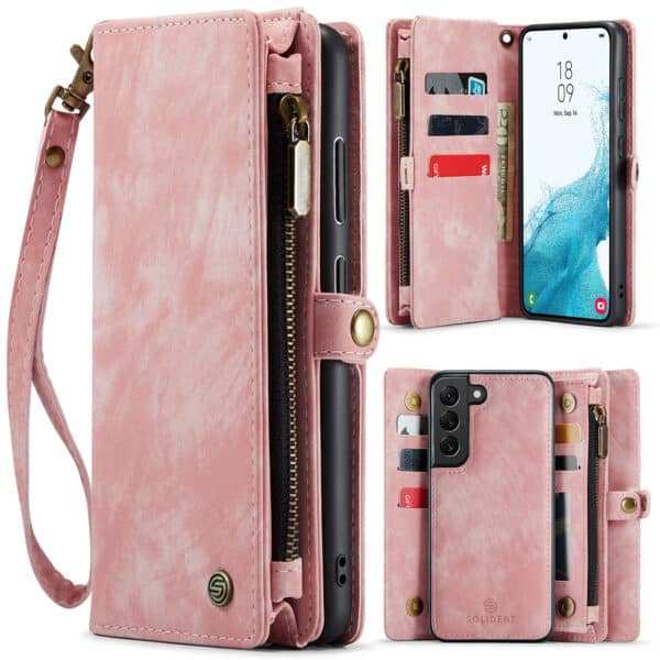 Solidenz Urban Wallet Samsung S22 Plus hoesje - Roze