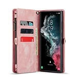 Solidenz Urban Wallet Samsung S22 Ultra hoesje - Roze - 3