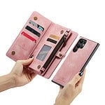 Solidenz Urban Wallet Samsung S22 Ultra hoesje - Roze - 4