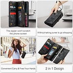 Solidenz Urban Wallet Samsung S22 Ultra hoesje - Zwart - 10