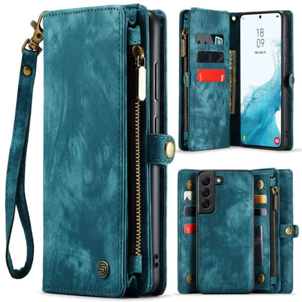 Solidenz Urban Wallet Samsung S22 hoesje - Blauw