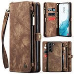 Solidenz Urban Wallet Samsung S22 Plus hoesje - Bruin Main Image