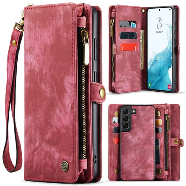 Solidenz Urban Wallet Samsung S22 Plus hoesje - Rood