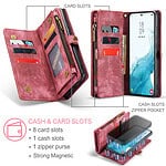 Solidenz Urban Wallet Samsung S22 hoesje - Rood - 6