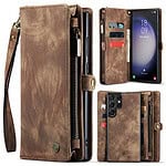 Solidenz Urban Wallet Samsung S24 Ultra hoesje - Bruin Main Image