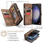 Solidenz Urban Wallet Samsung S24 Ultra hoesje - Bruin - 9
