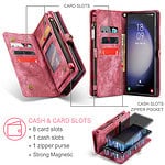 Solidenz Urban Wallet Samsung S24 Ultra hoesje - Rood - 6