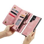 Solidenz Urban Wallet Samsung S24 Ultra hoesje - Roze - 4