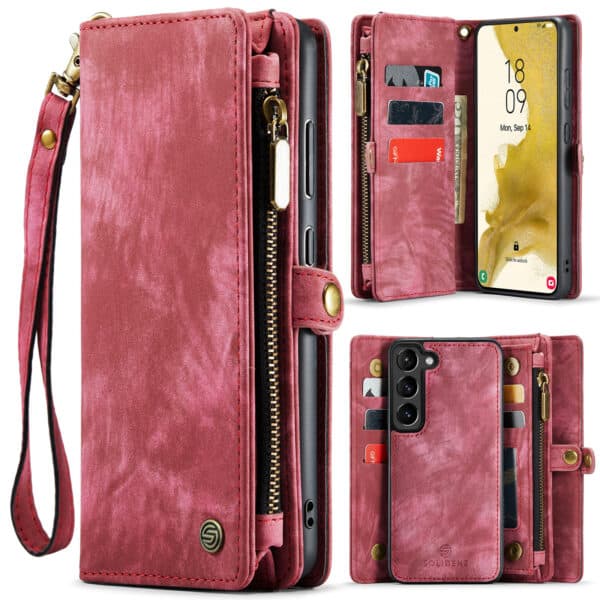 Solidenz Urban Wallet Samsung S24 Plus hoesje - Rood