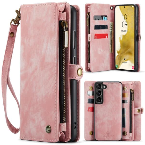 Solidenz Urban Wallet Samsung S24 Plus hoesje - Roze