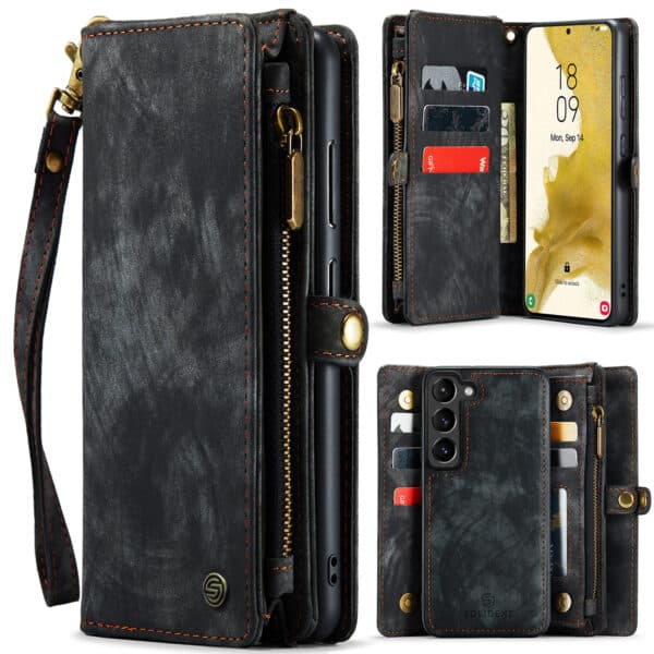 Solidenz Urban Wallet Samsung S24 Plus hoesje - Zwart