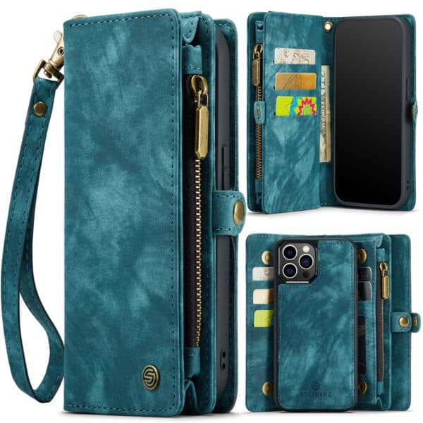 Solidenz Urban Wallet iPhone 12 Pro Max hoesje - Blauw