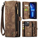 Solidenz Urban Wallet iPhone 13 Pro Max hoesje - Bruin Main Image