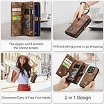 Solidenz Urban Wallet iPhone 13 Pro Max hoesje - Bruin - 11