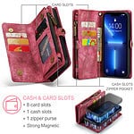 Solidenz Urban Wallet iPhone 13 Pro Max hoesje - Rood - 6