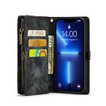 Solidenz Urban Wallet iPhone 13 Pro Max hoesje - Zwart - 3