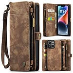 Solidenz Urban Wallet iPhone 13 hoesje - Bruin Main Image