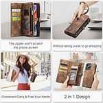 Solidenz Urban Wallet iPhone 13 hoesje - Bruin - 11
