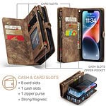 Solidenz Urban Wallet iPhone 13 hoesje - Bruin - 6