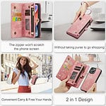 Solidenz Urban Wallet iPhone 13 hoesje - Roze - 11