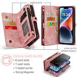 Solidenz Urban Wallet iPhone 13 hoesje - Roze - 6
