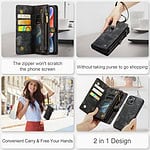 Solidenz Urban Wallet iPhone 13 hoesje - Zwart - 11