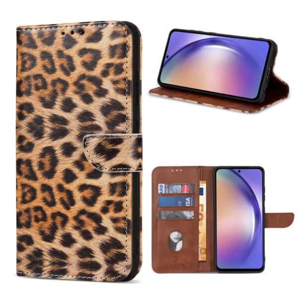 Solidenz bookcase Samsung Galaxy A15 - Luipaard