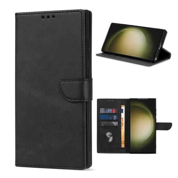Solidenz bookcase Samsung S22 Ultra - Zwart