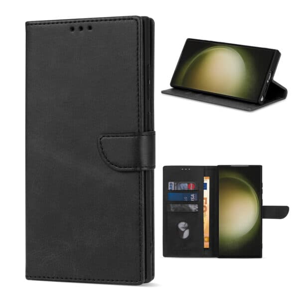 Solidenz bookcase Samsung S23 Ultra - Zwart