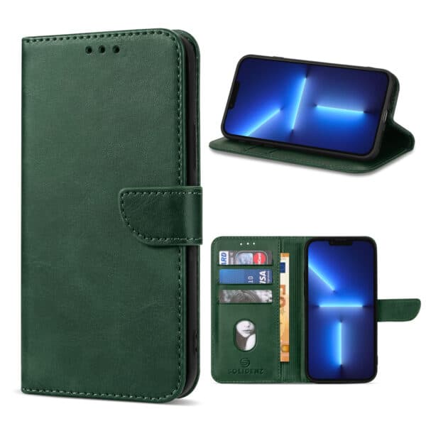 Solidenz bookcase iPhone 13 Pro Max - Groen