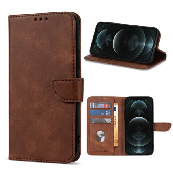 Solidenz bookcase iPhone 14 Plus - Bruin