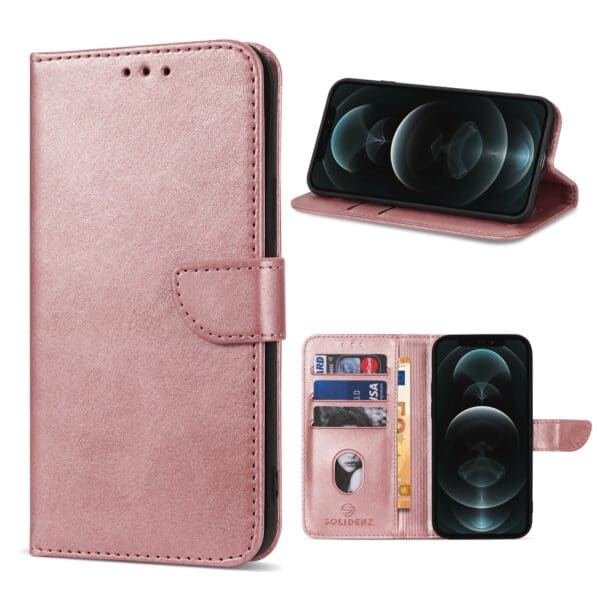 Solidenz bookcase iPhone 14 Plus - Roségoud