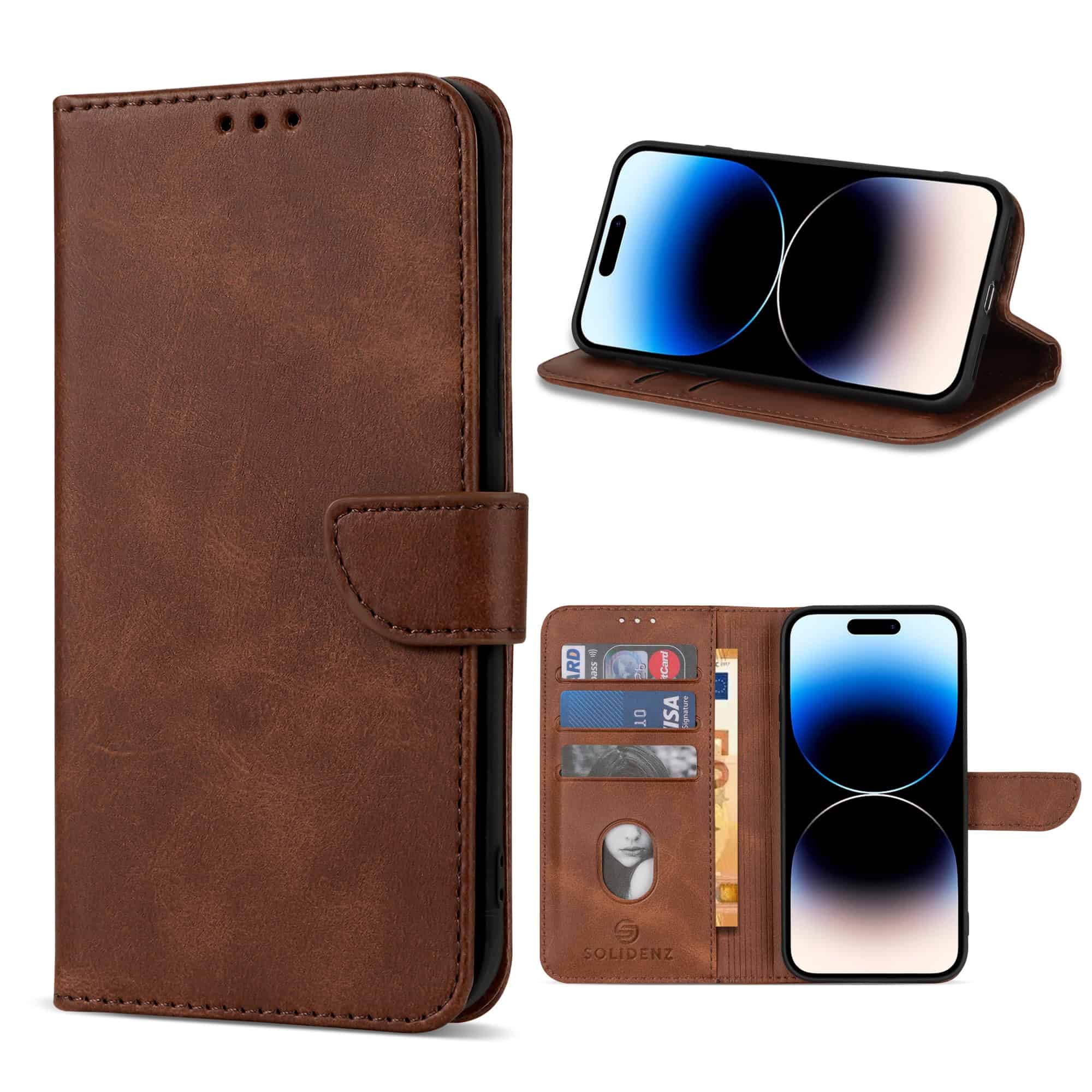 Solidenz bookcase iPhone 15 - Bruin Main Image