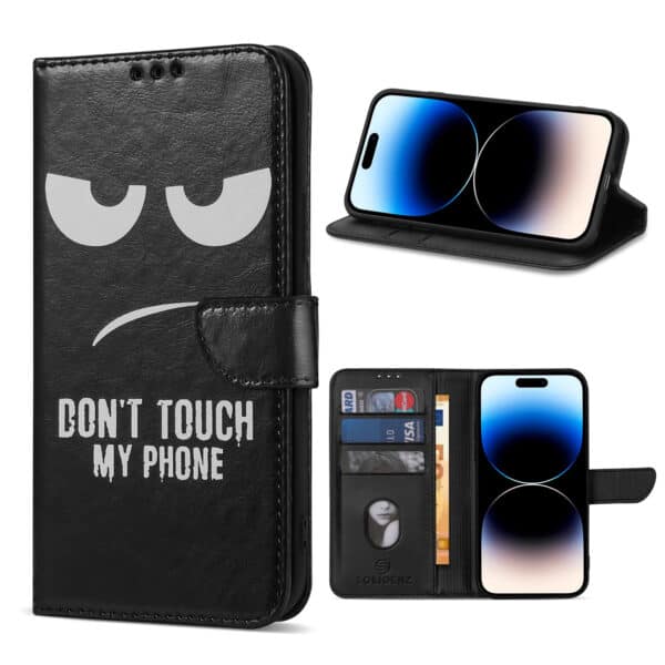 Solidenz bookcase iPhone 15 Pro Max - Don't Touch Me