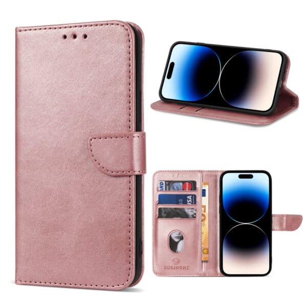 Solidenz bookcase iPhone 15 - Roségoud