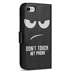 Solidenz bookcase iPhone SE (2022 / 2020)  - iPhone 8 en iPhone 7 - Don't Touch Me - 2