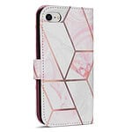 Solidenz bookcase iPhone SE (2022 / 2020)  - iPhone 8 en iPhone 7 - Marmer - 2